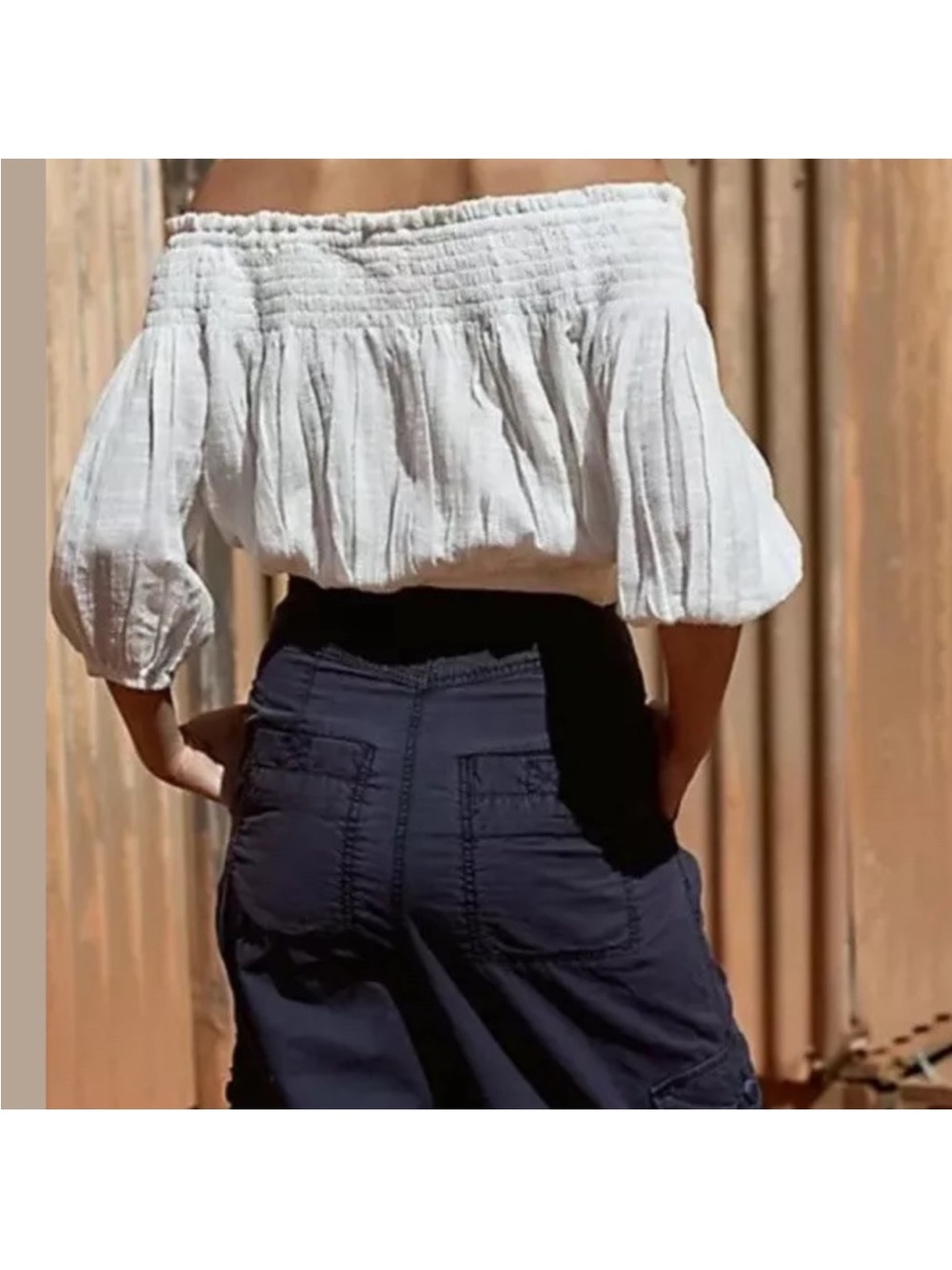 Free People Fly Away Parachute Pants Navy Size 4 - Picture 4 of 13
